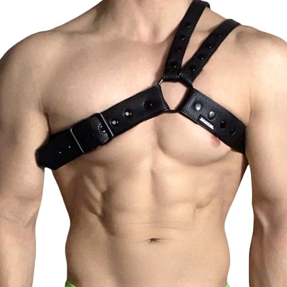 Men's Harness Leather Harness For Men Adjustable … - image 1